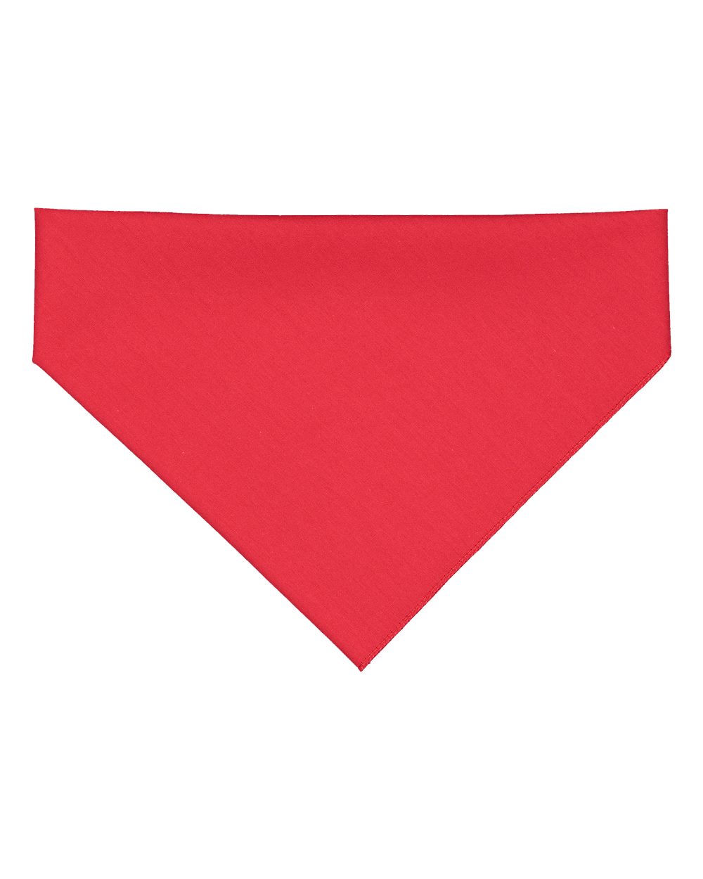 Front View of Red USA-Made Doggie Bandana - 3905