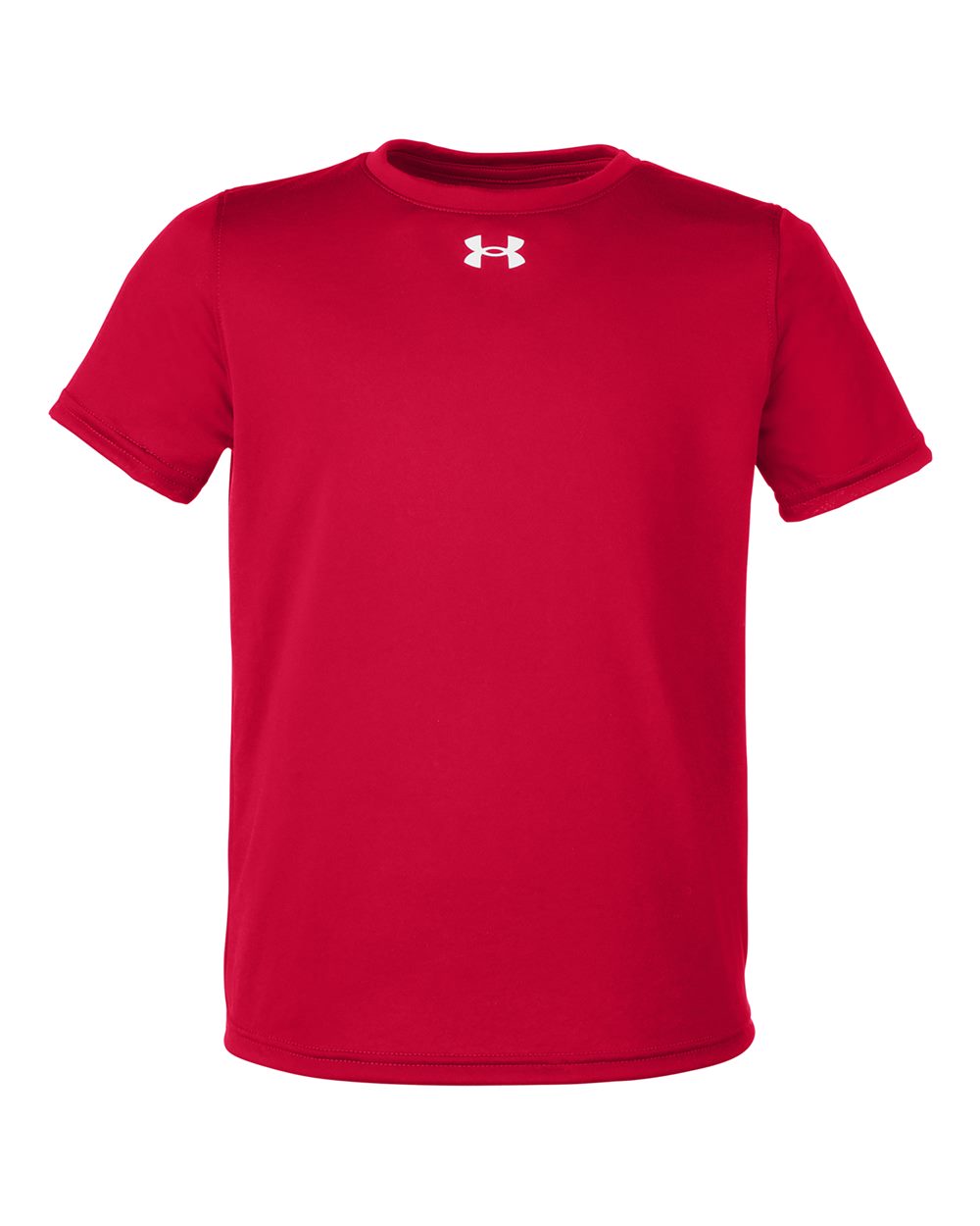 Front View of Red/ White Youth Tech™ Team T-Shirt - 1377487