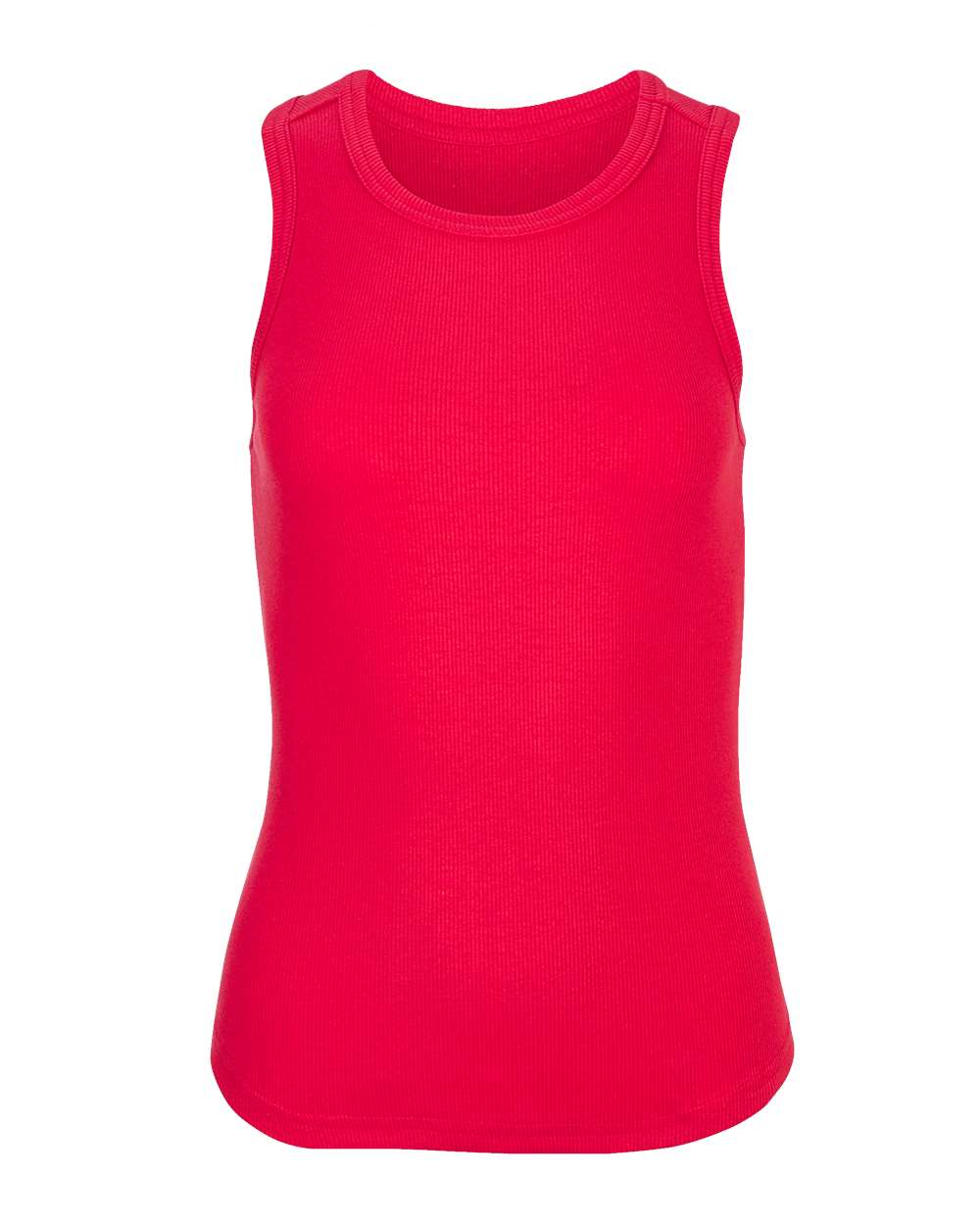 Front View of Red Women's Adrienne Tank Top - BW2501