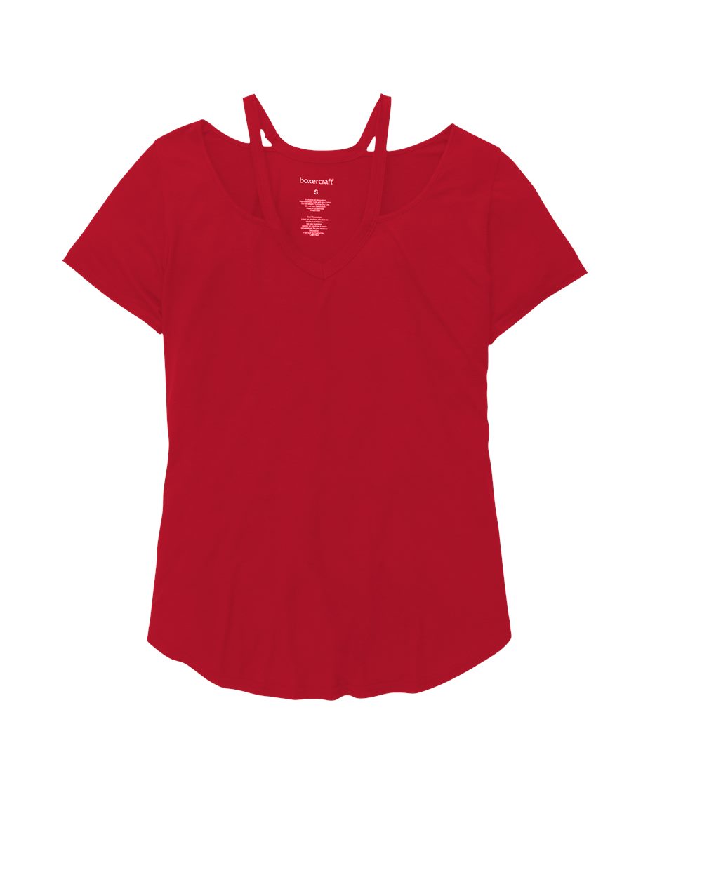 Front View of Red Women's Moxie T-Shirt - T53