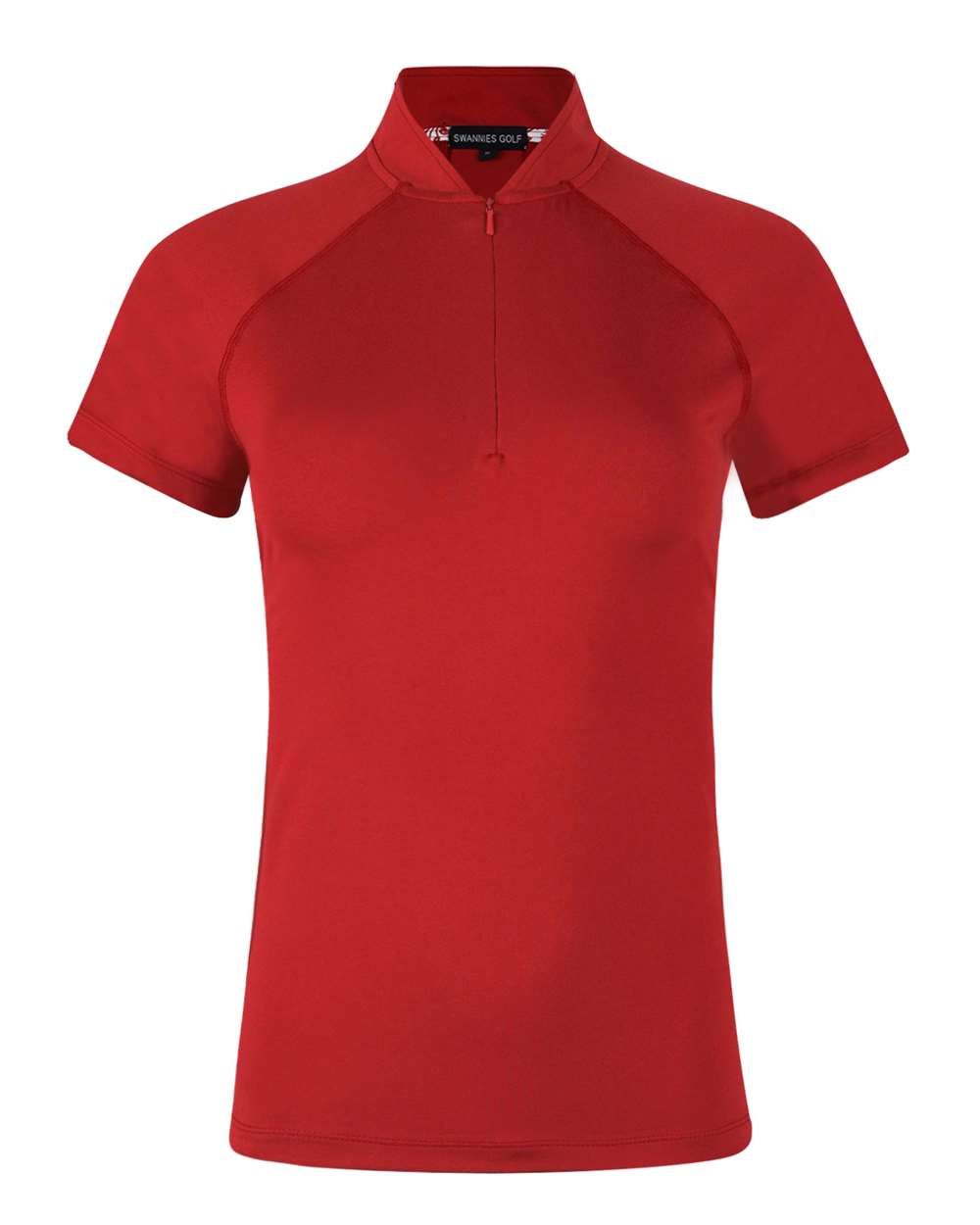 Front View of Red Women's Quinn Polo - SW200L