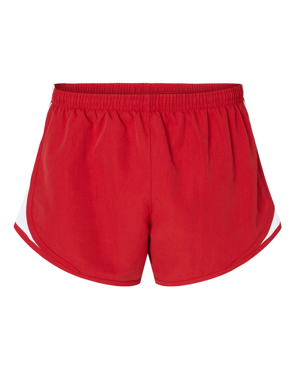 Front View of Red Women's Sport Shorts - BW6102