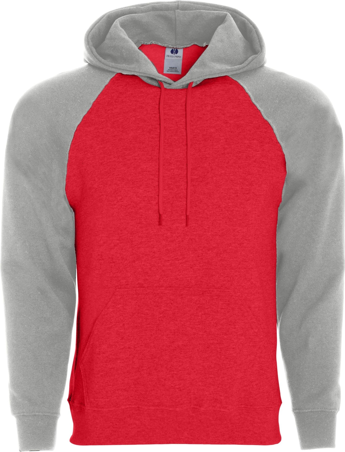 RED/ATHLETIC HEATHER BANNER HOODIE