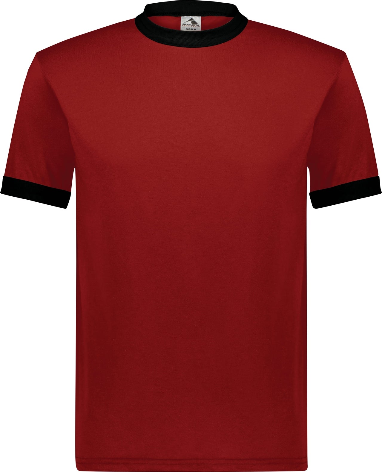 RED/BLACK ADULT RINGER T-SHIRT