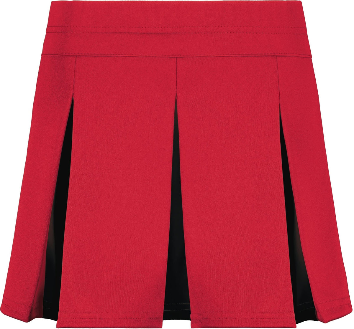 Front View of RED/BLACK GIRLS LIBERTY SKIRT
