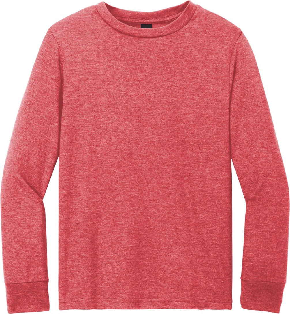 Front View of RedFrost District Youth Perfect Tri Long Sleeve Tee DT132Y