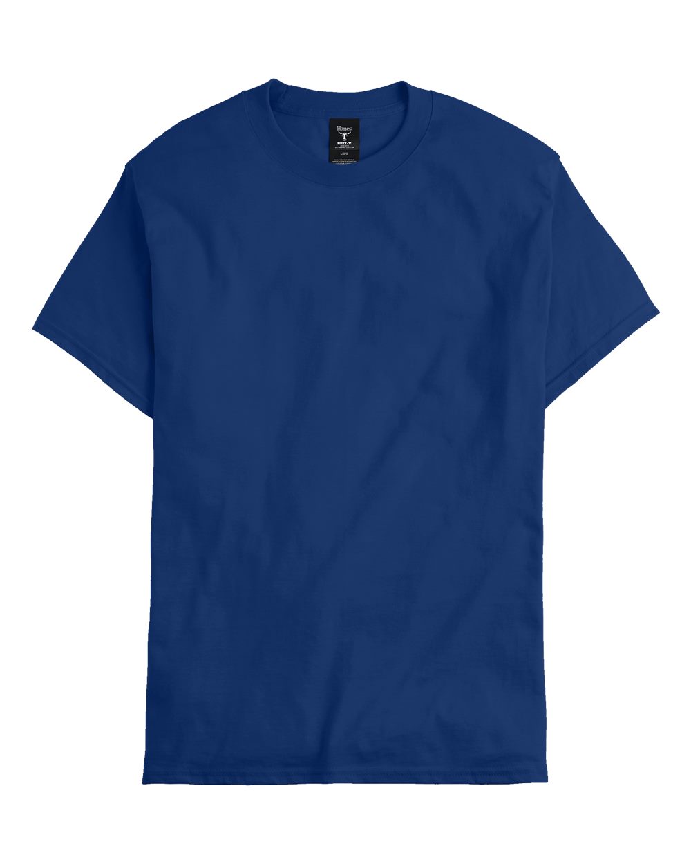 Front View of Regal Navy Beefy-T® T-Shirt - 5180