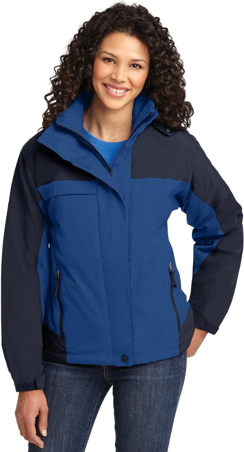 Front View of Reg.Blue/Navy Port Authority Women's Nootka Jacket. L792