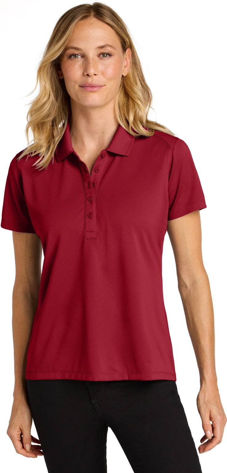 Front View of RichRed Port Authority Women's Wearever Performance Pique Polo LK240
