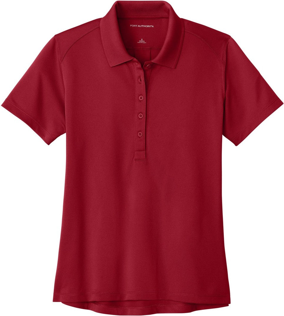 Front View of RichRed Port Authority Women's Wearever Performance Pique Polo LK240