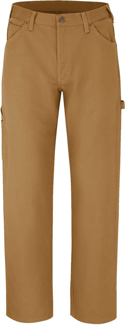Front View of Rinsed Brown Duck - 34I Duck Carpenter Jeans - 1933