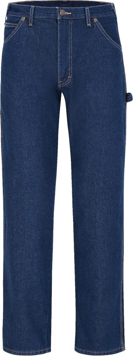 Front View of Rinsed Indigo Blue - 30I Carpenter Jeans - Extended Sizes - 1999EXT
