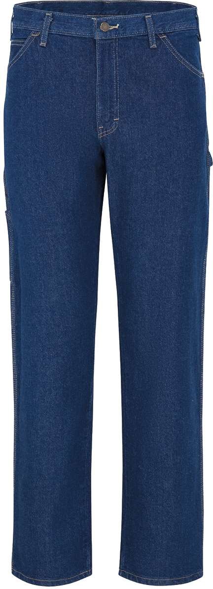Front View of Rinsed Indigo Blue - 34I Industrial Carpenter Jeans - Odd Sizes - LU20ODD