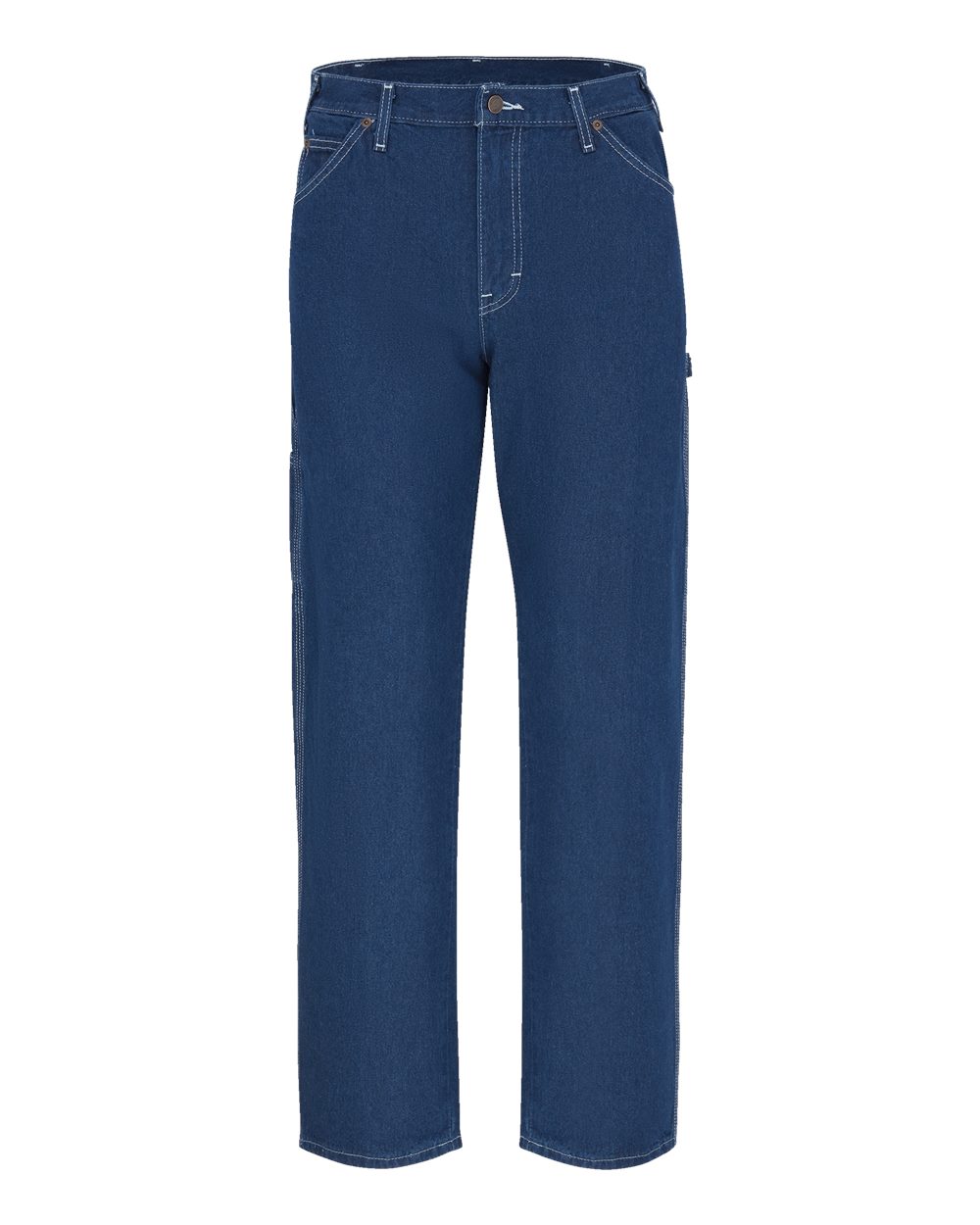 Front View of Rinsed Indigo Rigid - 34I Lightweight Carpenter Jeans - 1944