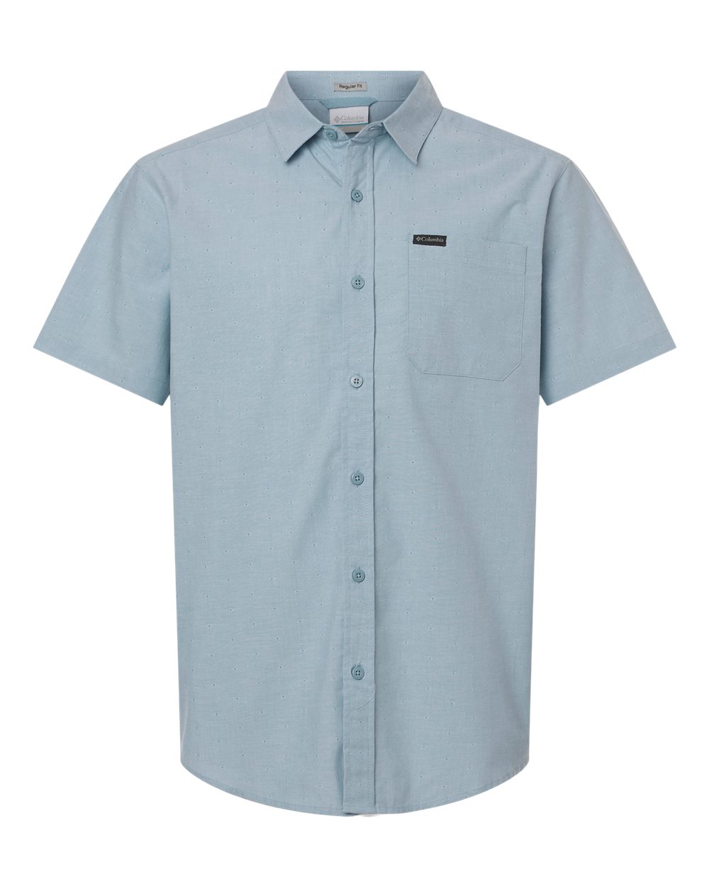 Front View of Ripple Blue Rapid Rivers™ Novelty Short Sleeve Shirt - 199080