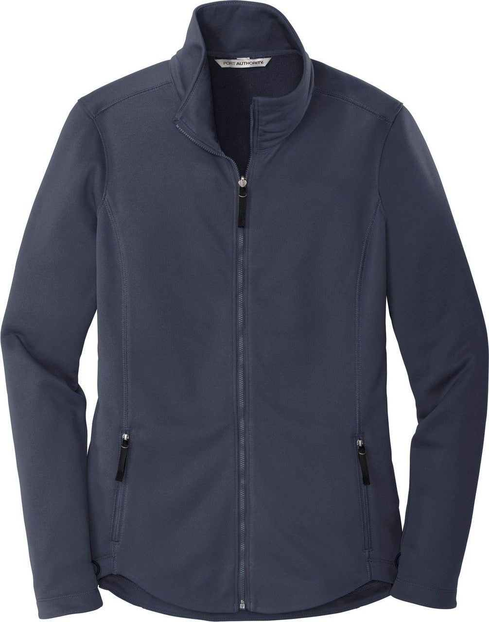 Front View of River Blue Port Authority Women's Collective Smooth Fleece Jacket. L904