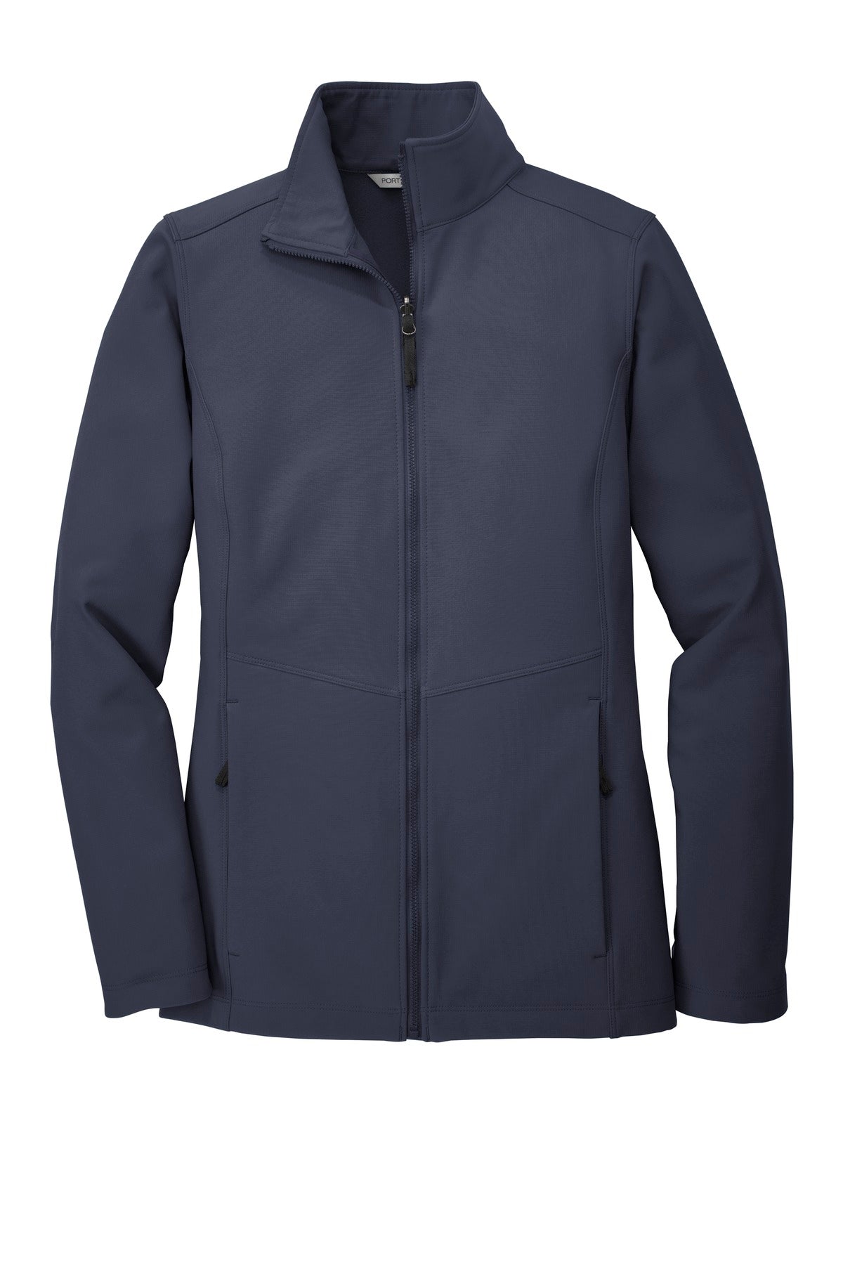 Front View of River Blue Port Authority Women's Collective Soft Shell Jacket. L901