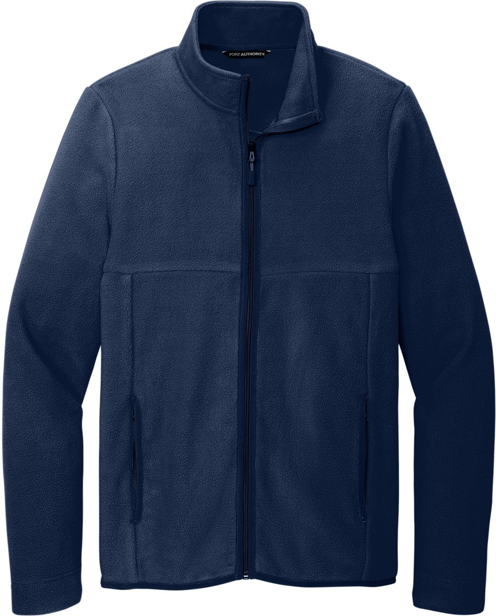 Front View of RiverBlNv Port Authority Connection Fleece Jacket F110