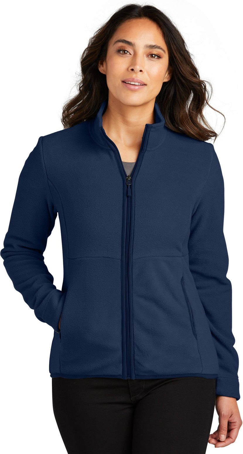 Front View of RiverBlNv Port Authority Women's Connection Fleece Jacket L110