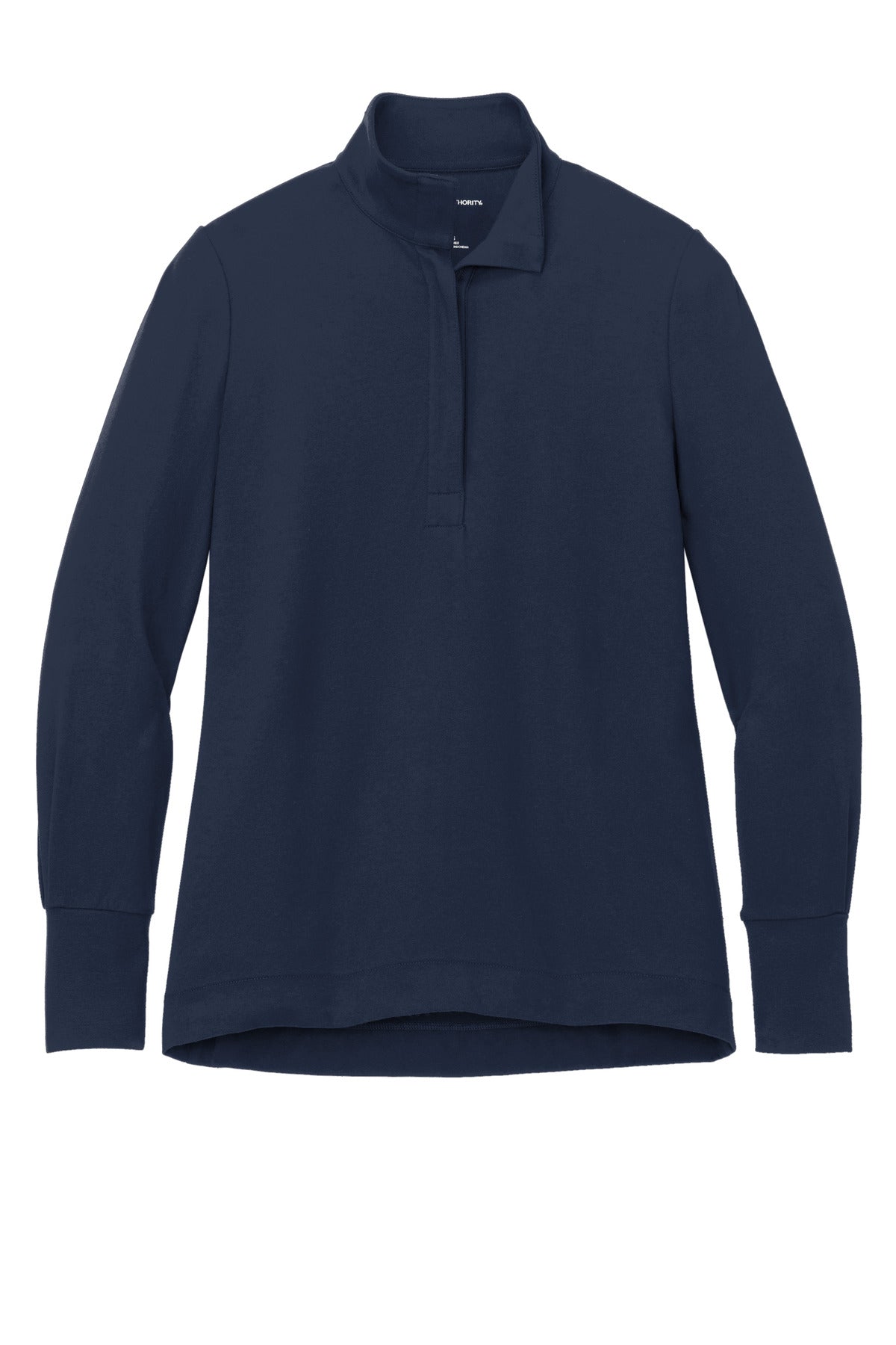 Front View of RiverBlNv Port Authority Women's Fairway Stretch 1/4-Zip LK829