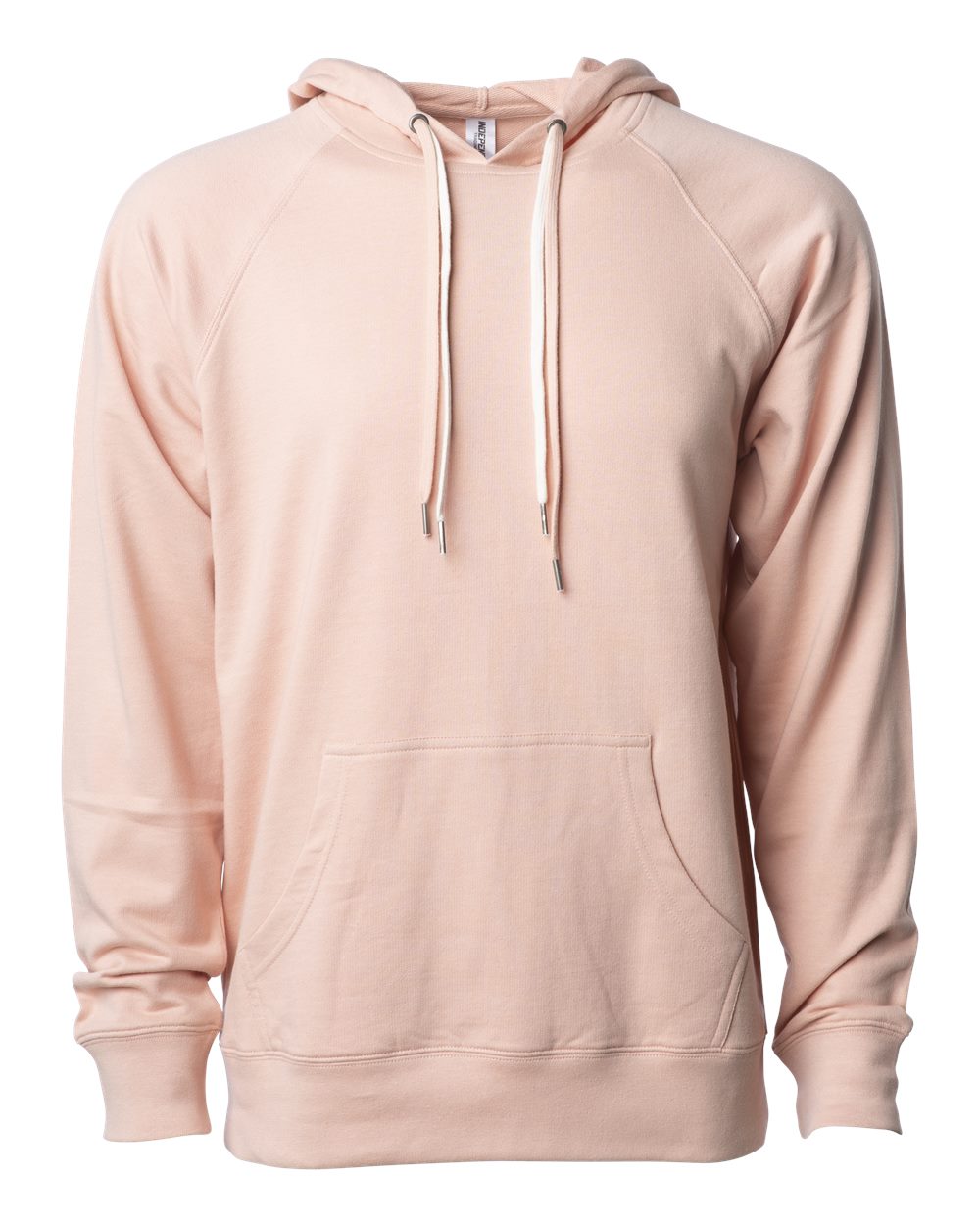 Front View of Rose Icon Lightweight Loopback Terry Hooded Sweatshirt - SS1000