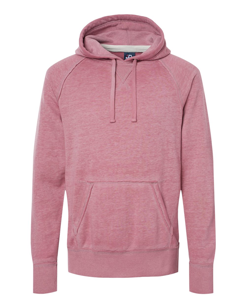 Front View of Rose Vintage Zen Fleece Hooded Sweatshirt - 8915