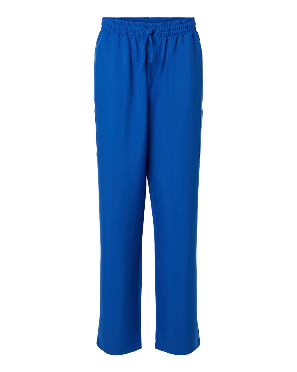 Front View of Royal Blue Men's Scrub Open Leg Pants - HMB003