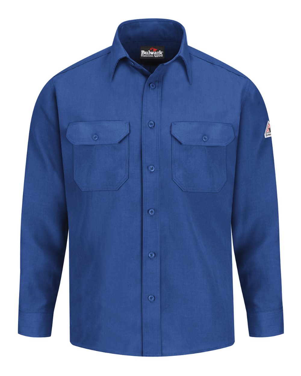 Front View of Royal Blue Uniform Shirt Nomex® IIIA - SND2