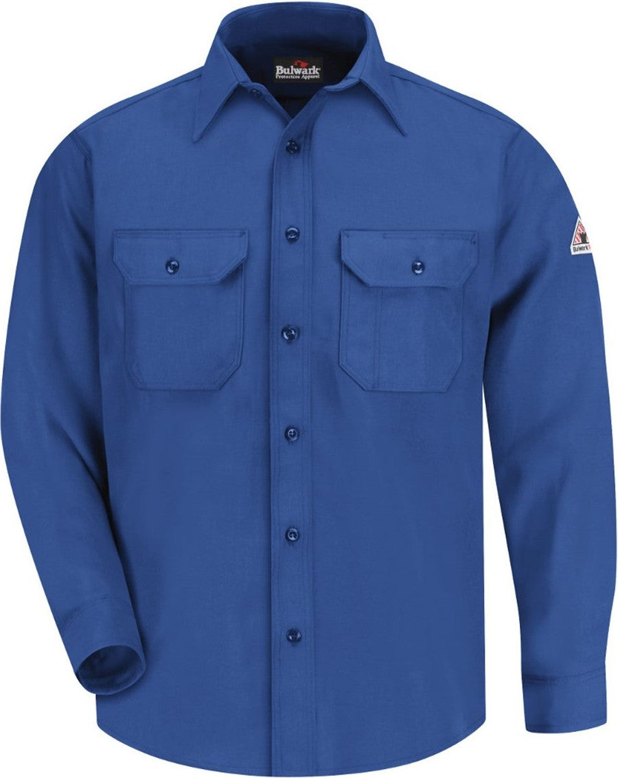 Front View of Royal Blue Uniform Shirt - Nomex® IIIA - SND6