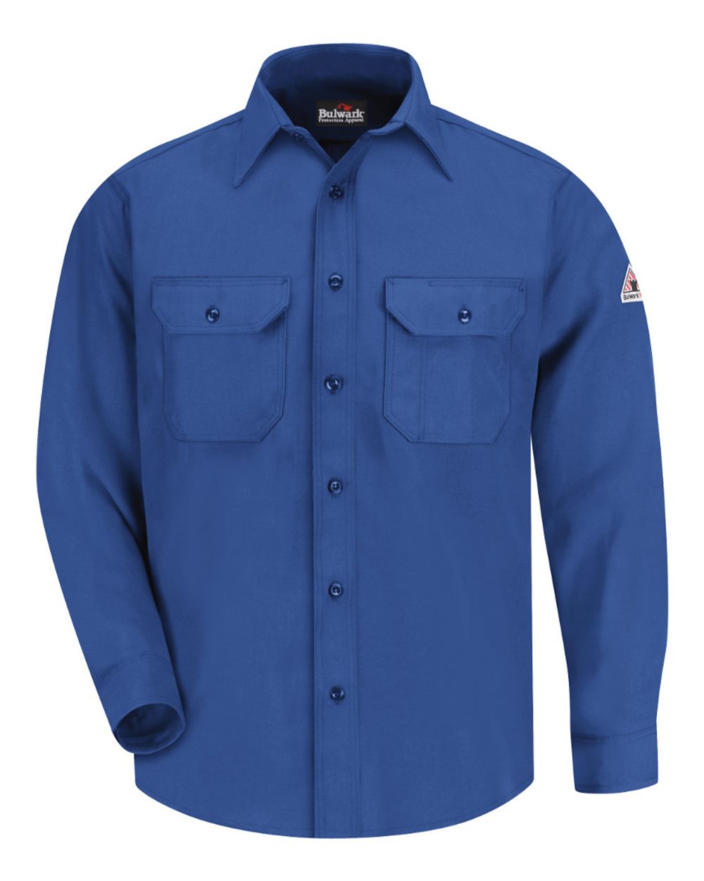 Front View of Royal Blue Uniform Shirt - Nomex® IIIA - Tall Sizes - SND6T