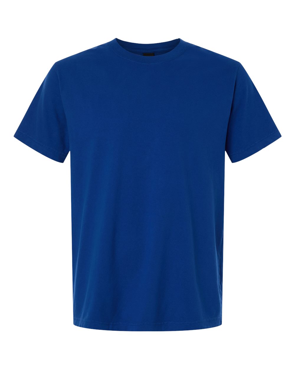 Front View of Royal Blue Unisex Heavyweight Garment-Dyed Tee - 4810GD