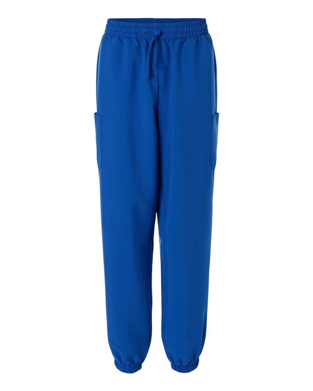 Front View of Royal Blue Women's Scrub Joggers - HSB001