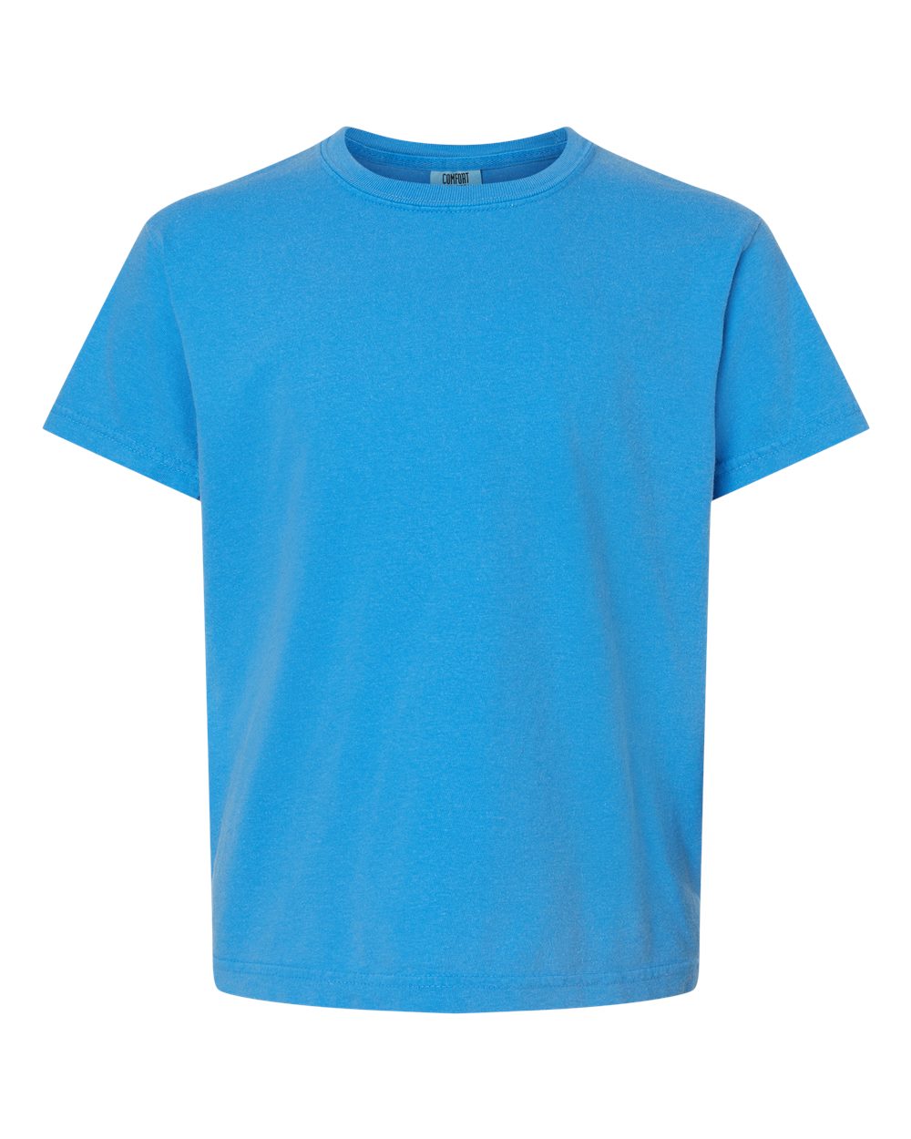 Front View of Royal Caribe Garment-Dyed Youth Heavyweight T-Shirt - 9018