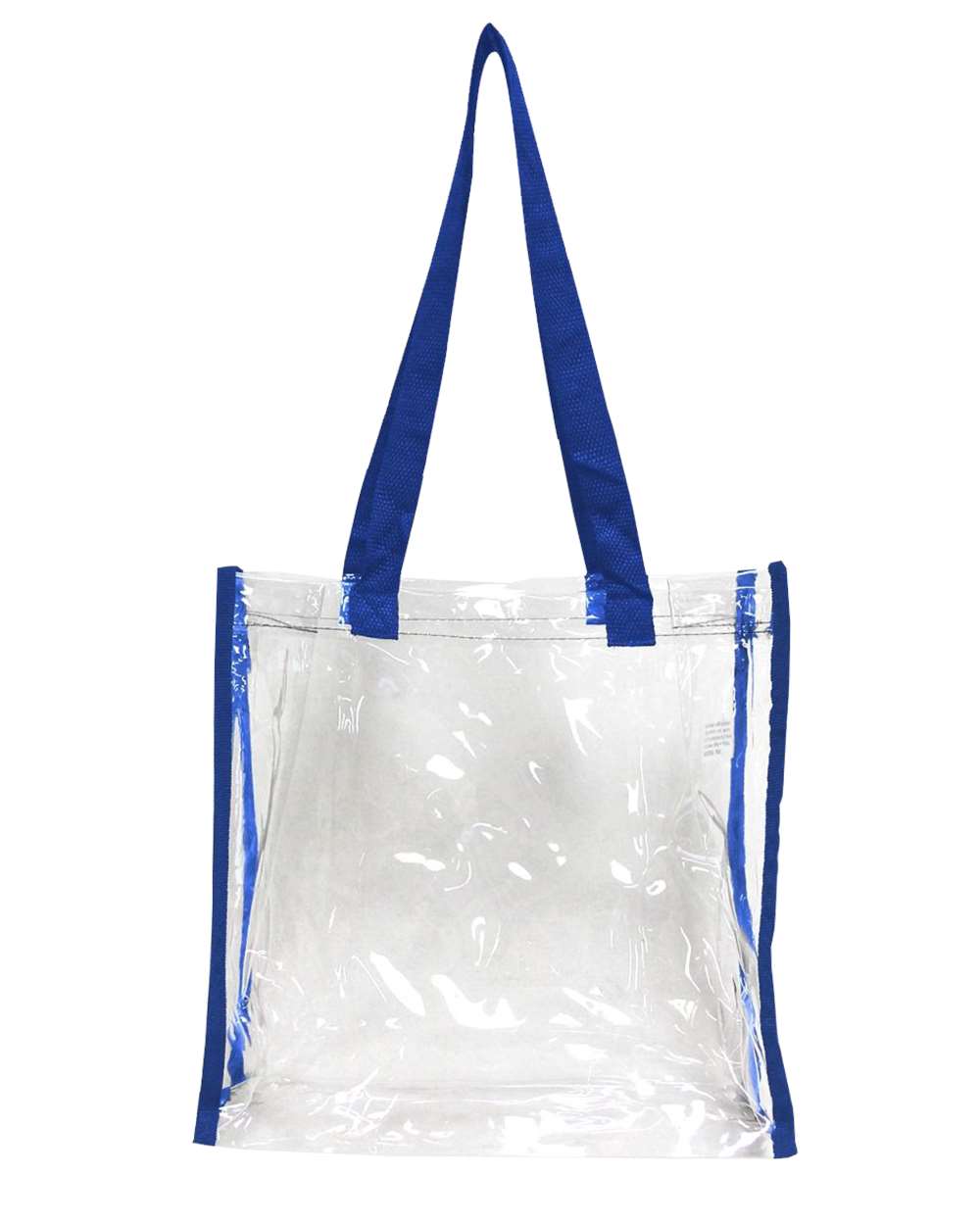 Front View of Royal Clear Value Tote - OAD5004