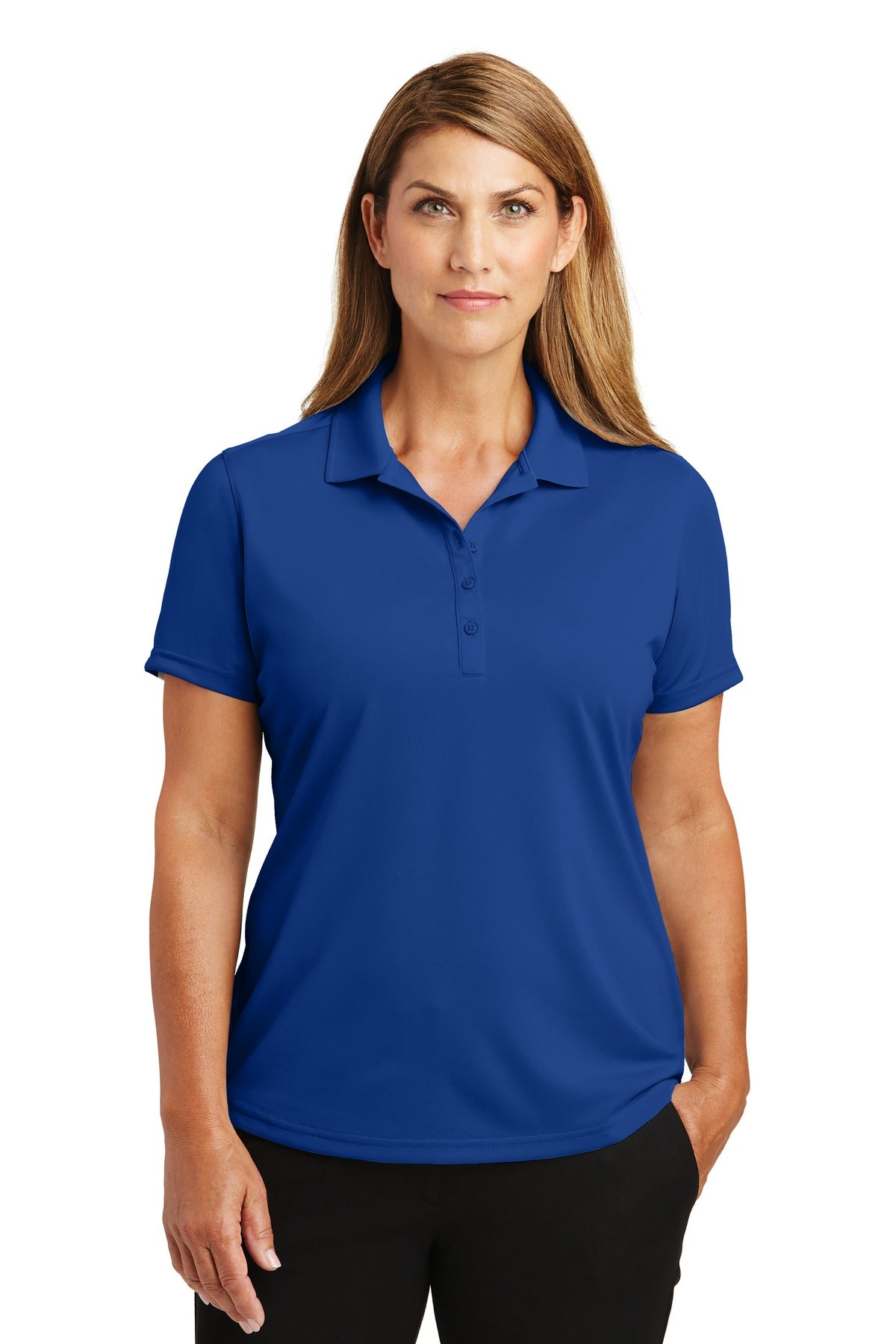 Front View of Royal CornerStone Women's Select Lightweight Snag-Proof Polo. CS419