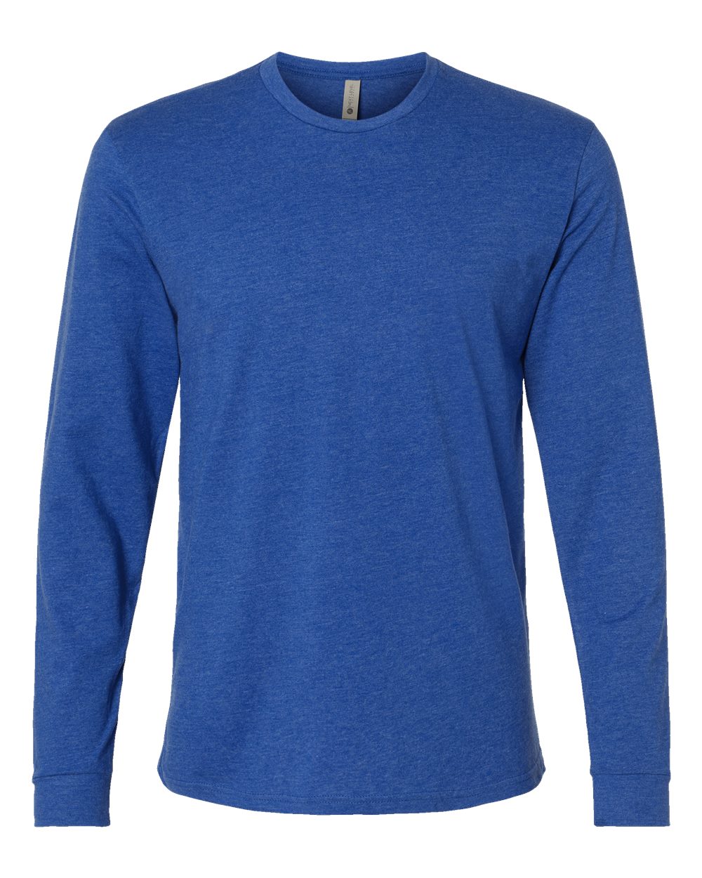 Front View of Royal CVC Long Sleeve T-Shirt - 6211
