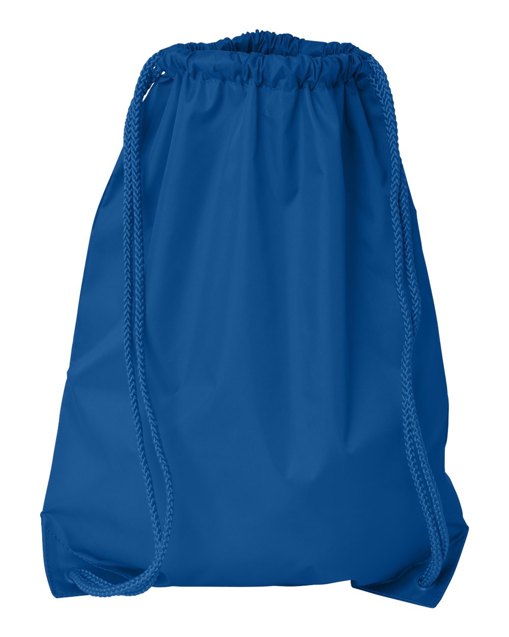 Front View of Royal Drawstring Pack with DUROcord - 8881