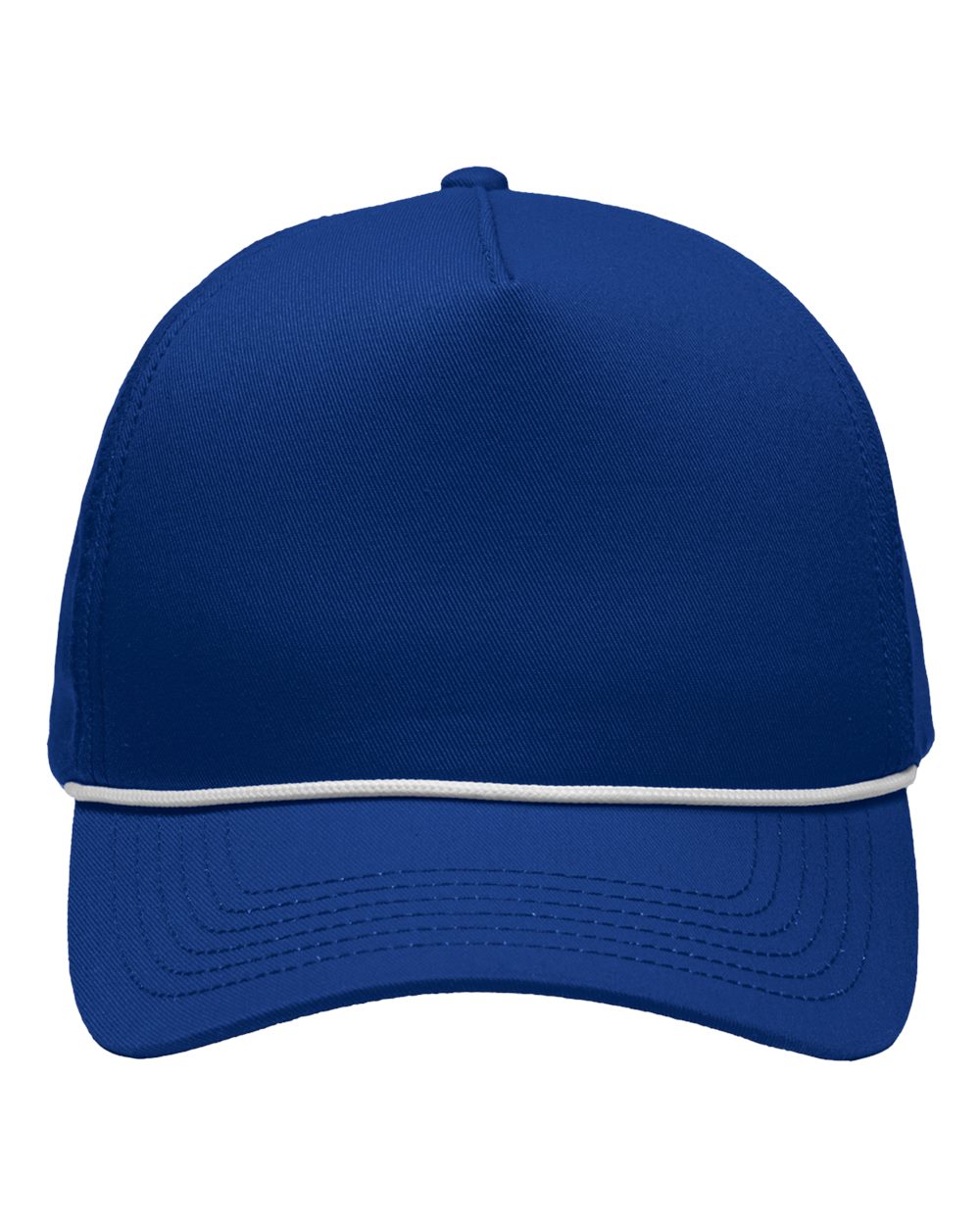 Front View of Royal Five-Panel Rope Heritage Fit Cap - SP1300