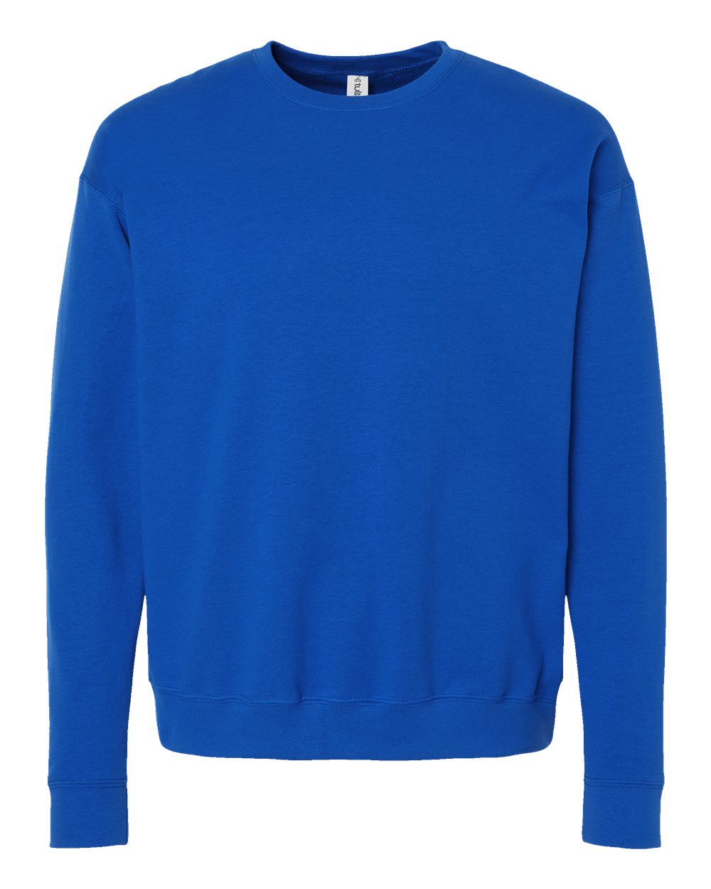 Front View of Royal Fleece Crewneck Sweatshirt - 340