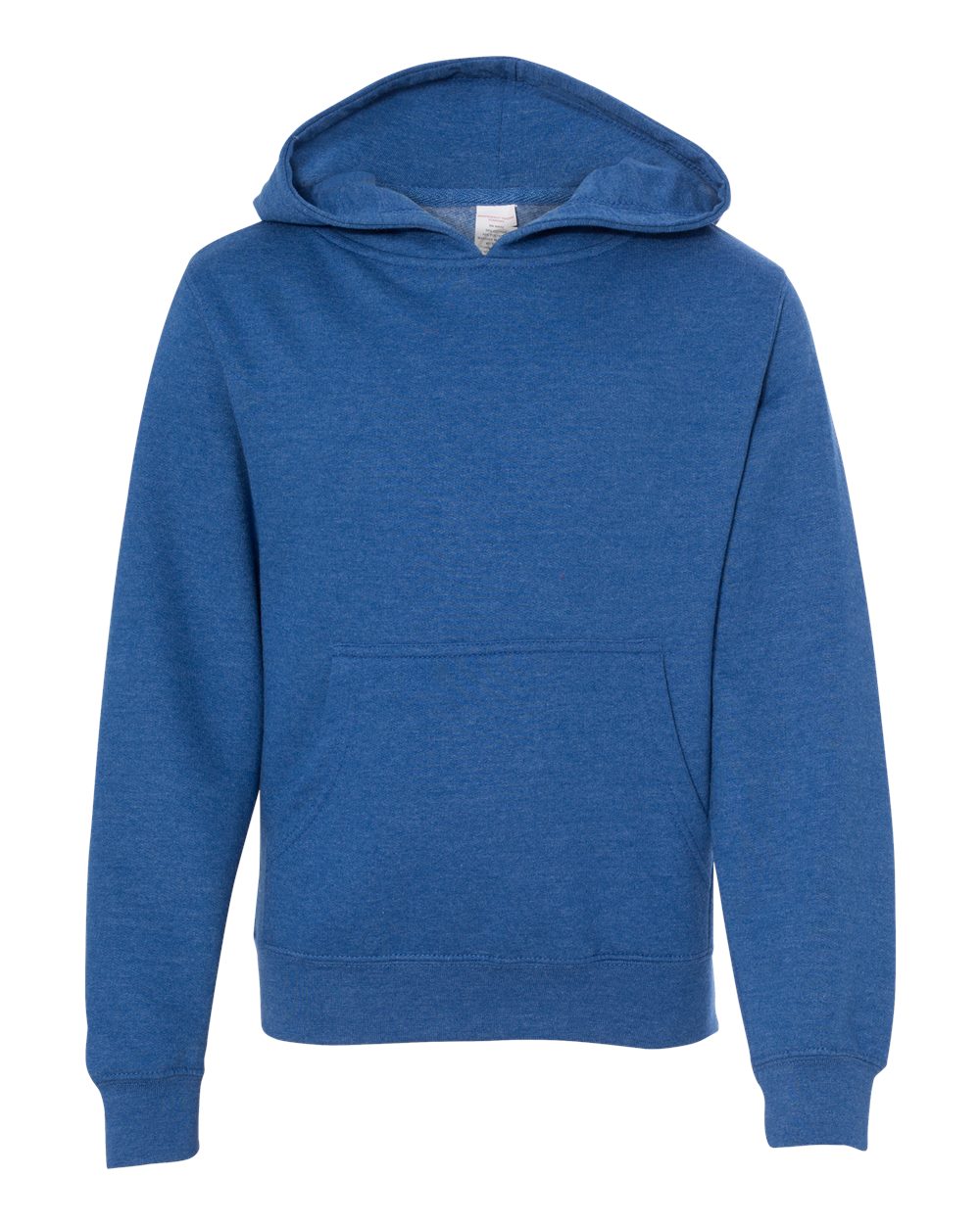 Front View of Royal Heather Youth Midweight Hooded Sweatshirt - SS4001Y