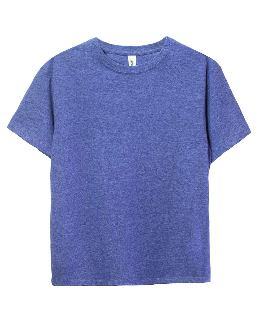 Front View of Royal Heather Youth Ultimate CVC T-Shirt - 600A