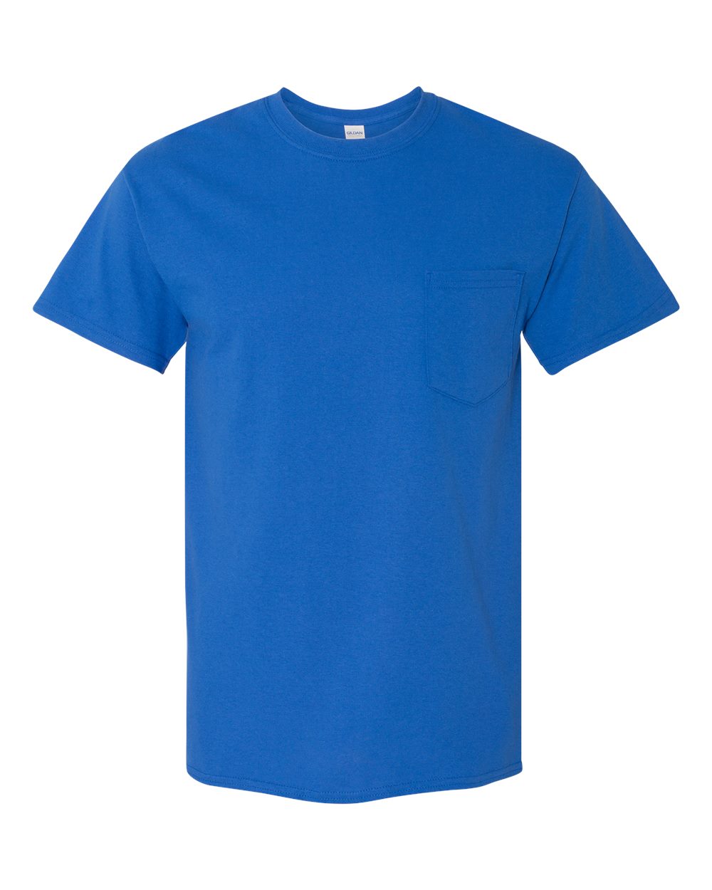 Front View of Royal Heavy Cotton™ Pocket T-Shirt - 5300