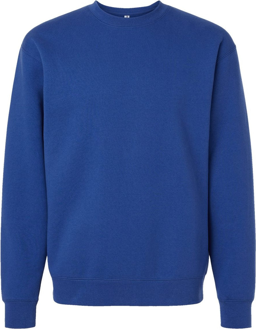 Front View of Royal Heavyweight Crewneck Sweatshirt - IND3000