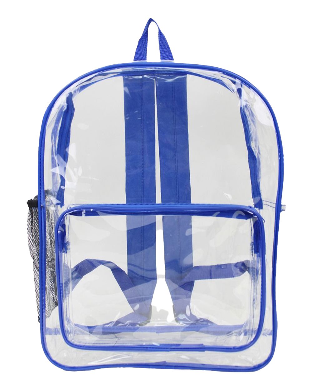 Front View of Royal Large 17" Heavy Duty Clear Backpack - 7013
