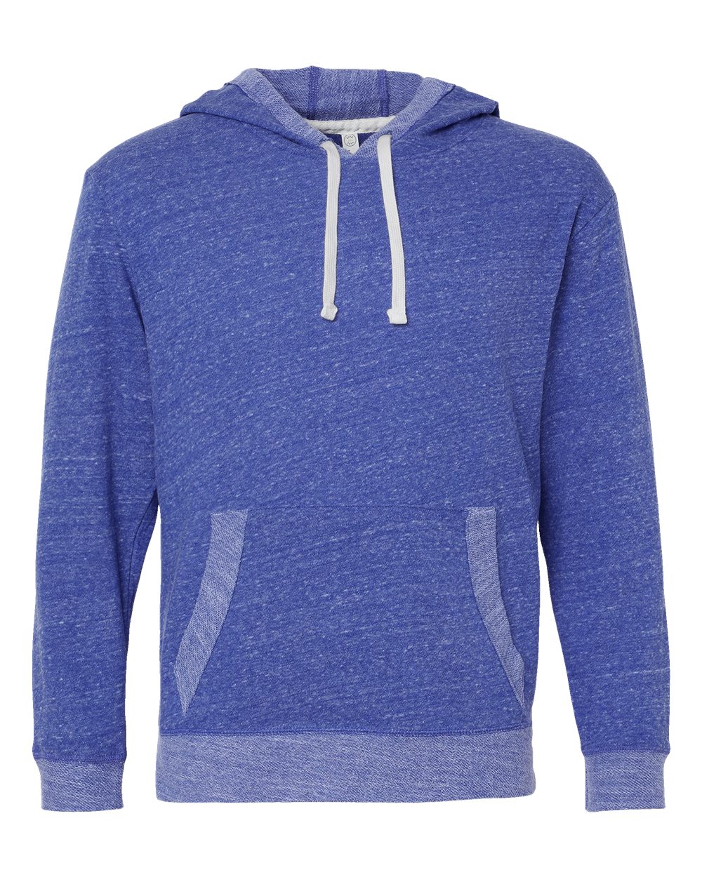 Front View of Royal Melange Harborside Mélange French Terry Hooded Pullover - 6779
