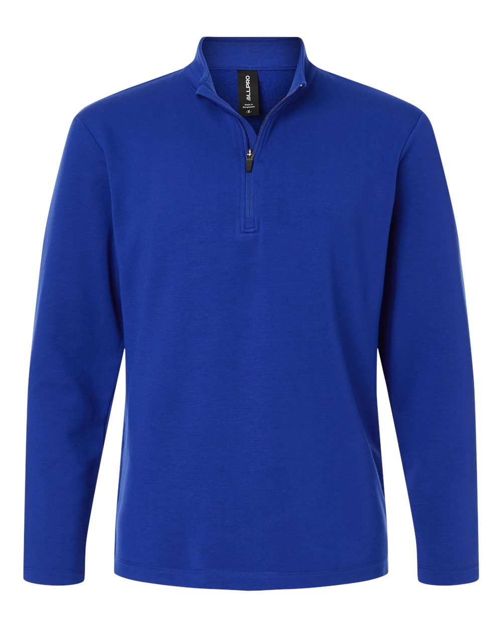 Front View of Royal Men's Stretch Quarter-Zip Fleece Pullover - STF870 plain
