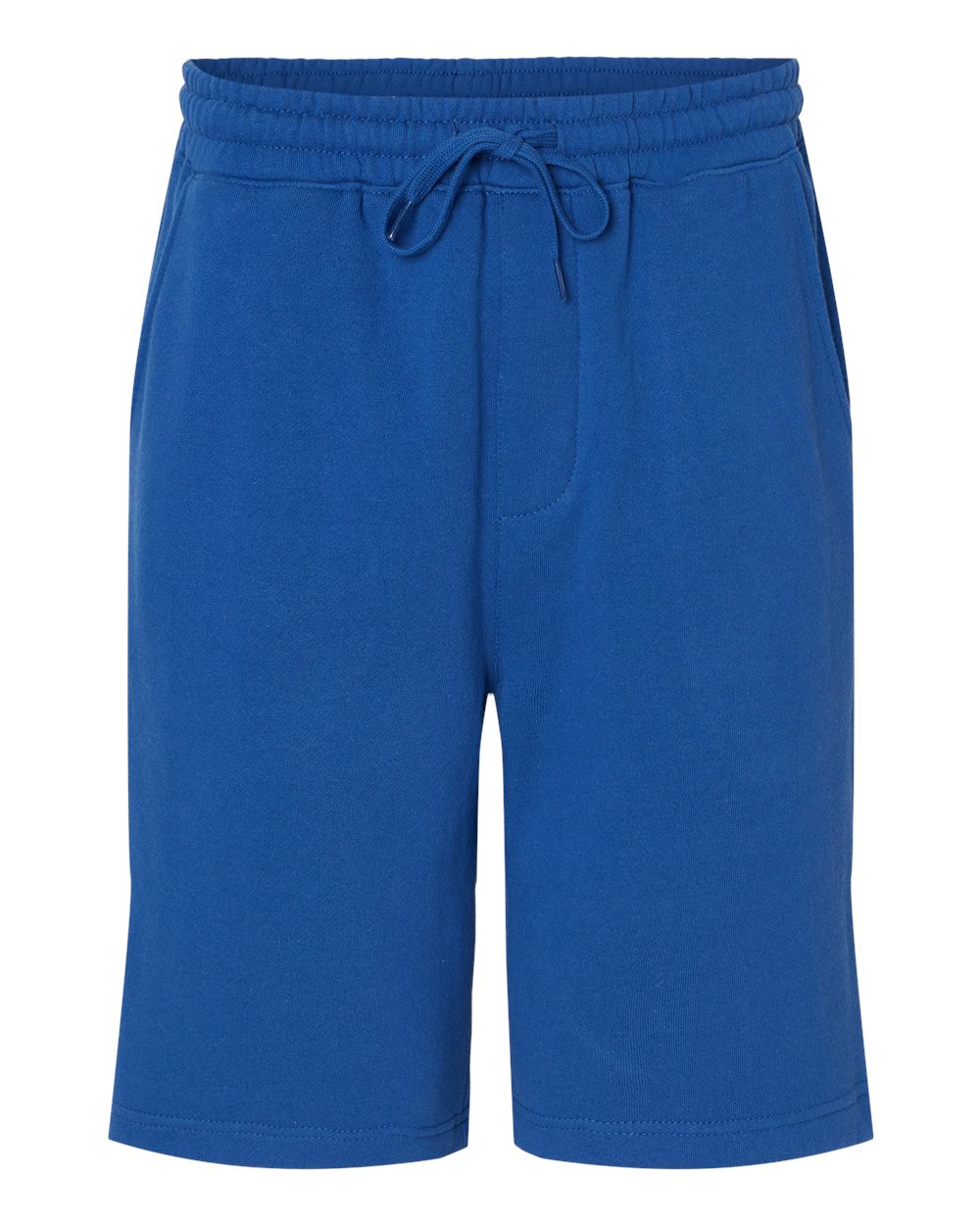 Front View of Royal Midweight Fleece Shorts - IND20SRT