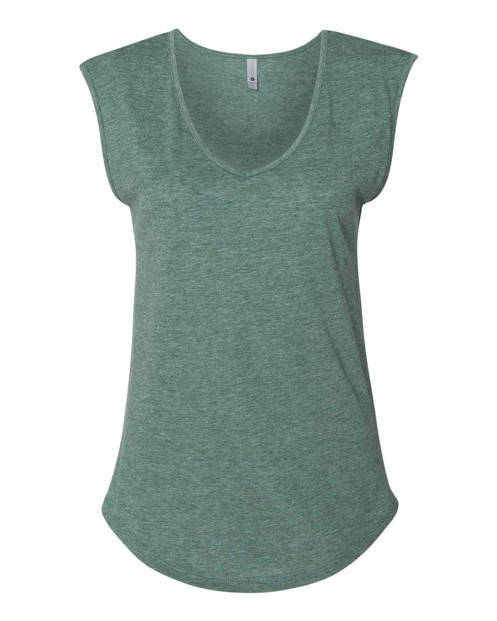 Front View of Royal Pine Women&#39;s Festival Sleeveless Deep V-Neck T-Shirt - 5040