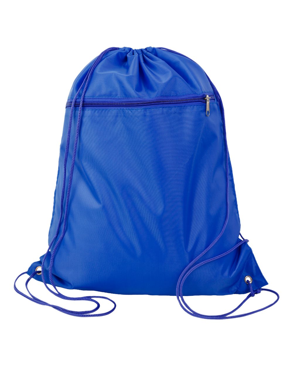 Front View of Royal Polyester Cinchpack - Q135200