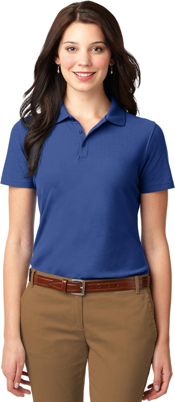 Front View of Royal Port Authority Women's Stain-Resistant Polo. L510